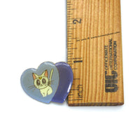 Vintage Sailor Moon Enamel Pin Artemis Blue Double Heart Kanebo Official Japan