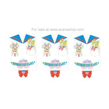 Sailor Moon Nakayoshi Furoku Fuku Shirt Stationery 3 Sheets Sailormoon Chibimoon