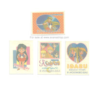 Sailor Moon Japanese Sailormoon R Irezumi Seal PP Tattoo Card Set of 4 Loose