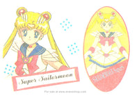Sailor Moon SuperS Irezumi Seal Tattoo Card & Envelope Pair of Super Sailormoons