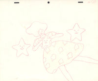 Animation Production Cel Seaworld Commercial Cartoon Girl with Star Fish