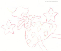 Animation Production Cel Seaworld Commercial Cartoon Girl with Star Fish