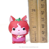 Yokai Watch Jibanyan Strawberry Stawbnyan Figure Japanese Finger Puppet Toy