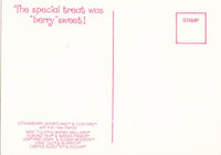 Strawberry Shortcake Thank You Card Postcard 80s Vintage 1983
