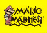 Vintage 1989 Nintendo Mario Super Mario Bros. Mario Madness Sticker Card
