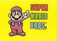 Vintage 1989 Nintendo Mario Super Mario Bros Sticker Card