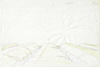 My Neighbor Totoro Original Anime Cel Sketch Green Fields Studio Ghibli Rare Production Art Douga