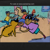 Cartoon Network Big Bag Troubles the Cat Cartoon Animation Cel With Background Group
