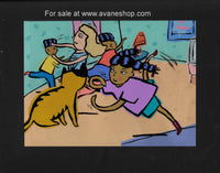 Cartoon Network Big Bag Troubles the Cat Cartoon Animation Cel With Background Group