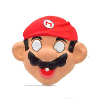 Vintage Mario Brothers Halloween Mask Licensed Official 80s Nintendo Mask A