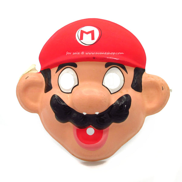 Vintage Mario Brothers Halloween Mask Licensed Official 80s Nintendo Mask B