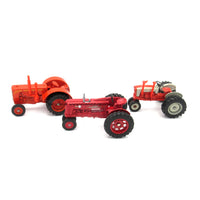 Vintage Ertl Diecast Red Tractor Set 1/43 Special Collectors Edition 1986 National Farm Toy Show