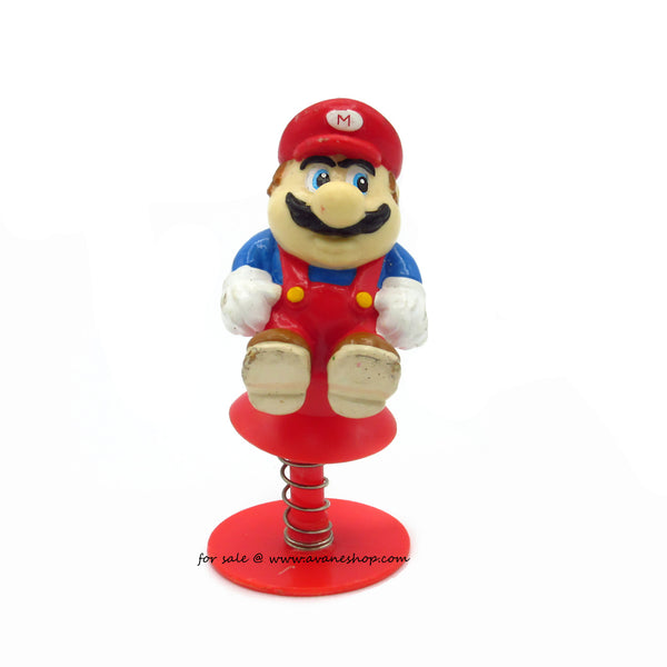 Vintage Nintendo Super Mario Brothers Figure on Spring 1989 Applause PVC