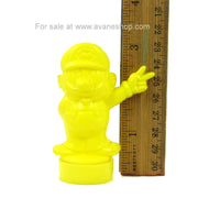 Vintage 1989 Nintendo Super Mario Brothers Figure Topps Candy Gum Container Yellow