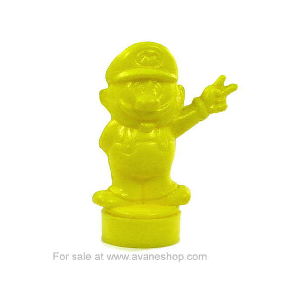 Vintage 1989 Nintendo Super Mario Brothers Figure Topps Candy Gum Container Yellow