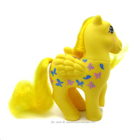 Vintage 80s My Little Pony Twice as Fancy Dancing Butterflies with Brush G1 MLP Pegasus