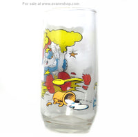 Vintage 80s Smurfs 1982 Papa Smurf  Drinking Glass Peyo Cup
