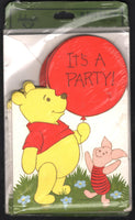 Vintage Disney Winnie the Pooh Birthday Invitations 8 Sealed Stationery