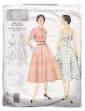 Vintage Vogue Pattern 2267 Size 12 1954 Vintage 50s A Line Dress and Bolero