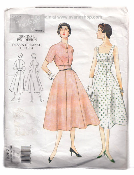 Vintage Vogue Pattern 2267 Size 12 1954 Vintage 50s A Line Dress and Bolero Vintage Vogue Pattern 2267 Size 12 1954 Vintage 50s A Line Dress and Bolero
