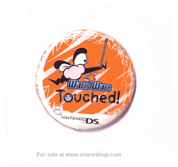 Official Nintendo Wario Ware Touched DS Promo Promotional Button Pin Mario